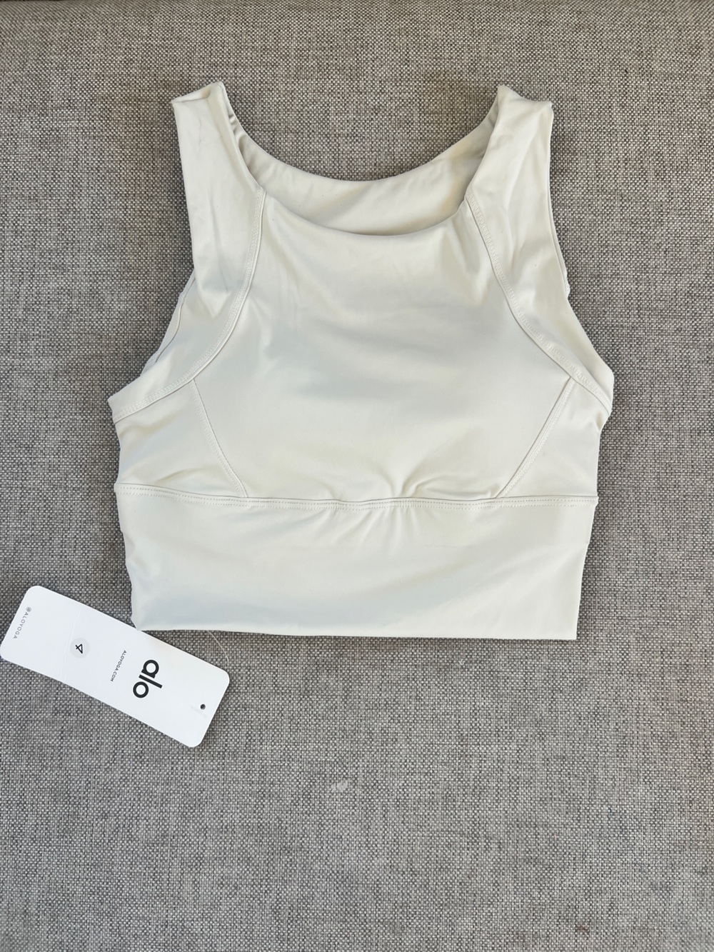 Alo yoga white tank top